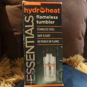 Essentials Silver and Orange Flameless Tumbler